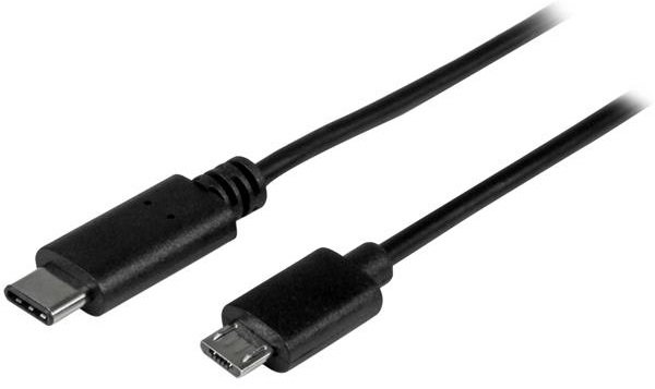 StarTech 0.5m USB 2.0 USB-C Male to Micro-B Male Cable - Black