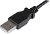 StarTech 0.5m USB 2.0 Type-A Male to Right Angle Micro-B Male Cable - Black