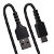 StarTech 50cm USB-A to USB-C Coiled Charging Cable - Black