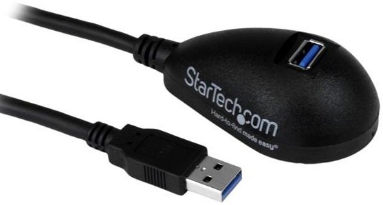 StarTech 1.5m USB 3.0 Type-A Male to Type-A Female Desktop Extension Cable - Black