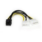 StarTech 6 Inch LP4 to 8 Pin PCIe Power Cable Adapter