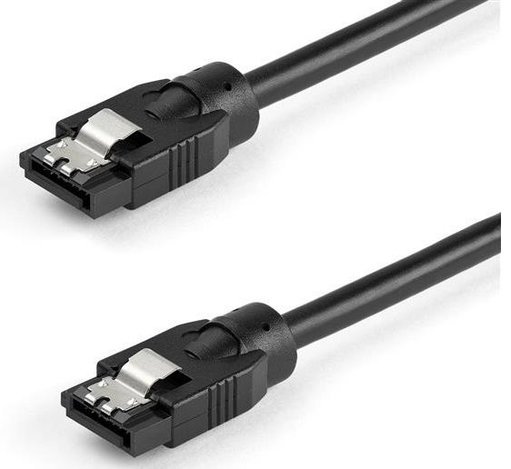 StarTech 0.6 m Round SATA Cable - Black