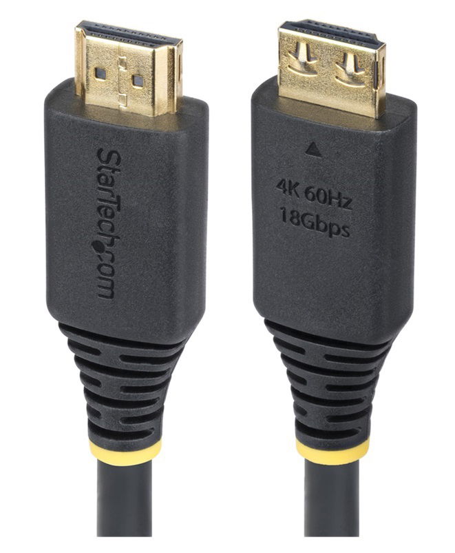 StarTech 1.8m High Speed HDMI Cable with Gripping Connectors - Black