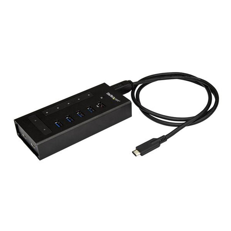 StarTech 7 Port USB-C 3.0 Mountable Powered USB Hub - 5x USB Type-A, 2x USB-C