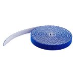 StarTech 7.62m Hook & Loop Roll Cut-to-Size Reusable Cable Ties - Blue