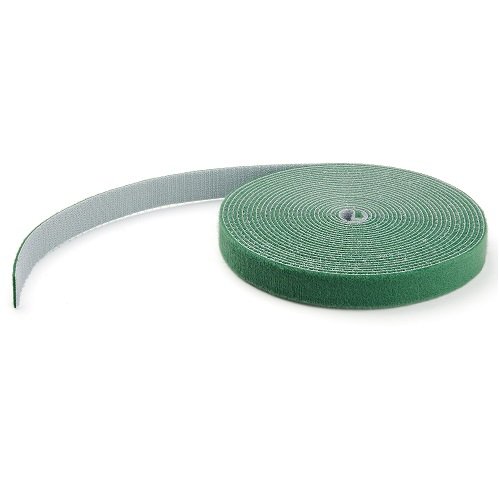 StarTech 15.24m Hook & Loop Roll Cut-to-Size Reusable Cable Ties - Green