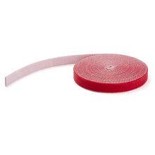 view StarTech 7.62m Hook & Loop Roll Cut-to-Size Reusable Cable Ties - Red