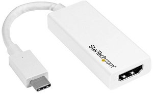 StarTech 4K USB-C Male to HDMI Female Adapter - White
