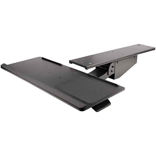 StarTech Adjustable Under Desk Keyboard Tray - Black