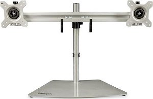 StarTech Dual Monitor Monitor Desk Stand for up to 24 Inch Flat Panel TV's or Monitors - Up to 8kg
