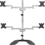 StarTech Articulating Quad Monitor Arm Desk Stand for up to 32 Inch Flat Panel TVs or Monitors - Up to 8kg per Display