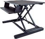 StarTech Sit Stand Desktop Workstation with Large 35 Inch Work Surface