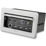 StarTech 4K Conference Table Box for AV Connectivity - HDMI DisplayPort VGA