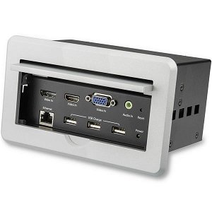 StarTech 4K Conference Table Box for AV Connectivity - HDMI DisplayPort VGA