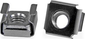 StarTech M6 Silver Cage Nuts - 50 Pack