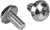 StarTech M6 Silver Mounting Screws and Cage Nuts - 100 Pack