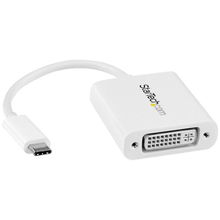 view StarTech USB-C to DVI Adapter - White