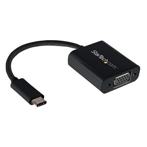 StarTech USB-C to VGA Adapter - Black