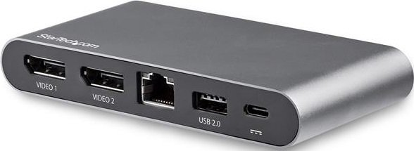 StarTech USB-C Dual Monitor Docking Station with Power - 2x DisplayPort, 1x USB-C, 2x USB Type-A, 1x RJ-45