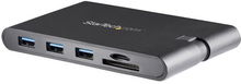 view StarTech USB-C Multiport Dock with Power Delivery - USB-C, HDMI, VGA, RJ-45, 3x USB Type-A, Card Reader