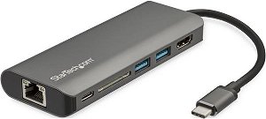 StarTech USB-C Multiport Adapter with HDMI, SD Reader and Power Delivery - Space Gray