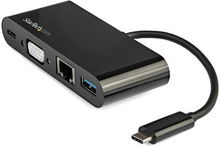view StarTech USB-C Multiport Adapter Hub with VGA - Black