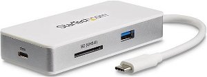 StarTech USB-C MultiPort Adapter Dock with Power Delivery - USB-C, HDMI, RJ-45, USB Type-A, SD Card Reader