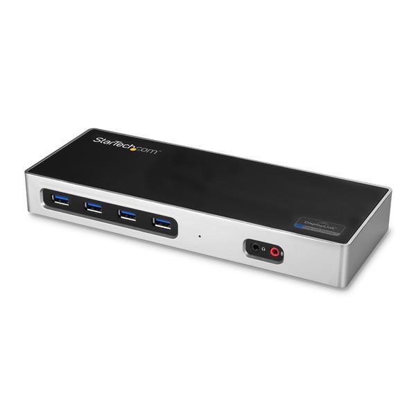 StarTech USB-C & USB Type-A Dual 4K Display Docking Station - 6x USB 3.0, 1x USB-C 2x HDMI or DisplayPort, 1x Ethernet