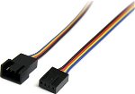 StarTech 0.3m 4 Pin Fan Power Extension Cable