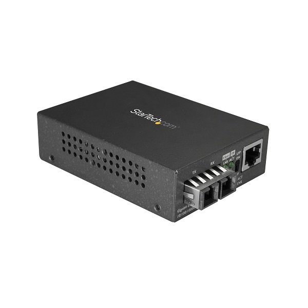 StarTech Gigabit Ethernet to SC Fiber Media Converter - 1000Base-LX - Single-mode