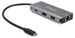 StarTech USB 3.1 USB-C to 3x USB Type-A & 1x USB-C Hub with RJ-45 Ethernet - Space Grey