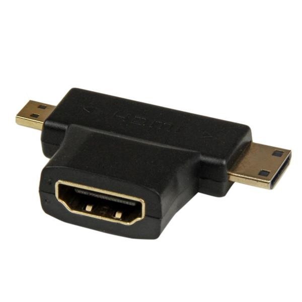 StarTech HDMI to HDMI Mini or HDMI Micro Combo Adapter