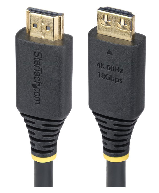 StarTech 0.9m High Speed HDMI Cable with Gripping Connectors - Black