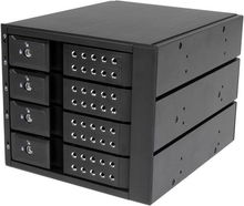 view StarTech Trayless Hot Swap Drive Rack for 5.25 Inch Bays to 4x 3.5 Inch SAS/SATA Drives with Backplane