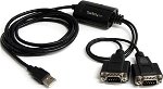 StarTech 2 Port FTDI USB to Serial RS232 Adapter Cable with COM Retention