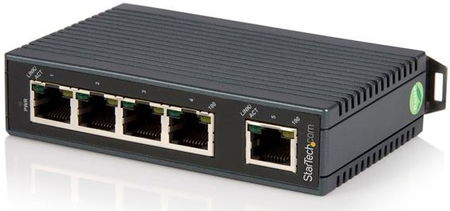StarTech 5 Port 10/100 Ethernet DIN Rail Mountable Industrial Switch