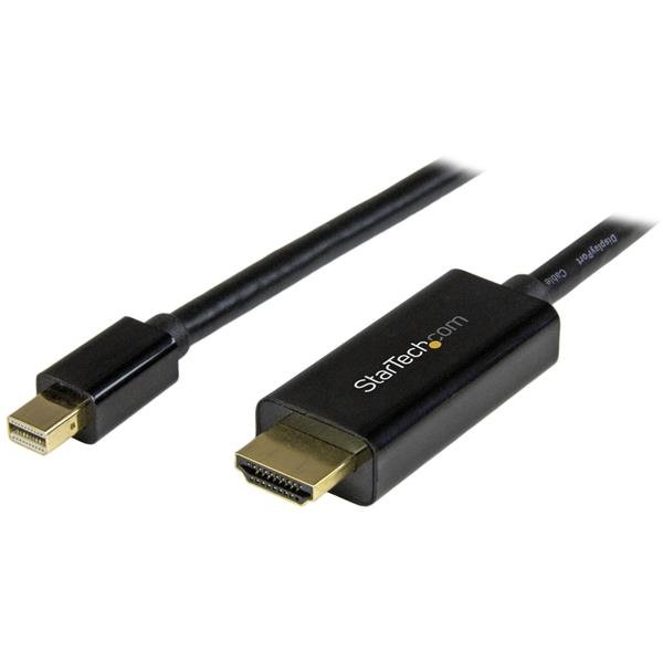 StarTech 1m 4k Mini DisplayPort Male to HDMI Male Passive Adapter - Black