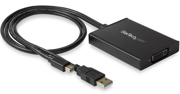 StarTech 2K 2560x1600 Mini DisplayPort to Dual-Link DVI Active Adapter with USB Power
