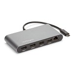 StarTech Dual 4K Monitor Mini Thunderbolt 3 Laptop Docking Station - HDMI, Gigabit Ethernet, USB-A
