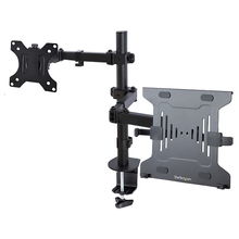 view StarTech Monitor Arm with VESA Laptop Tray
