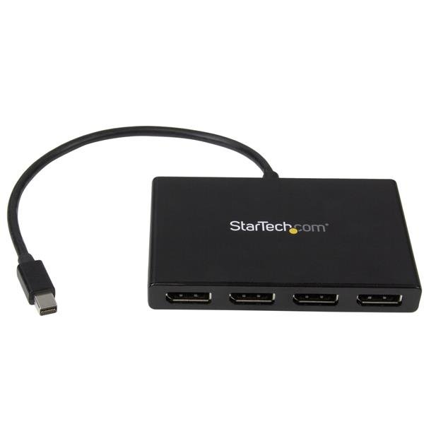 StarTech 4-Port MST 4K 3840 x 2160 Mini DisplayPort to DisplayPort Multi-Monitor Display Splitter Hub