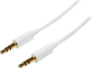 StarTech 3m Slim 3.5mm Stereo Audio Cable – White