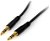 StarTech 1.8m Slim 3.5mm Stereo Audio Cable - Black