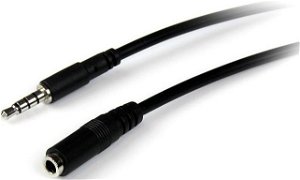 StarTech 2m 3.5mm 4 Pole Stereo Audio Extension Cable