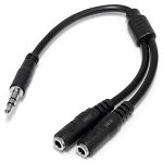 StarTech Stereo 3.5mm 3 Pole Male to 2x 3.5mm 3 Pole Female Y Splitter Cable