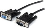 StarTech 3m Straight Through DB9 RS232 Serial Cable - Black