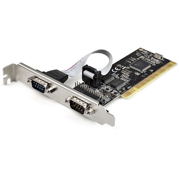 StarTech PCI Serial Parallel Combo Card with Dual Serial RS232 Ports (DB9) & 1x Parallel LPT Port (DB25)