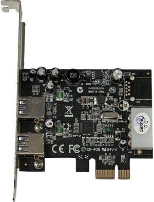 StarTech 2 Port USB 3.0 PCI Express Controller Card with LP4 Power & UASP