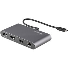 view StarTech Portable Dual Monitor Docking Station - DisplayPort, USB-A, GbE