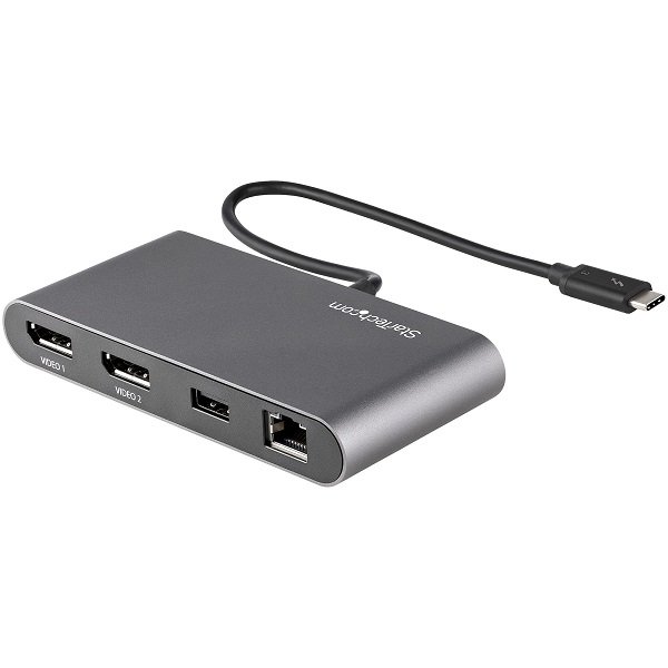 StarTech Portable Dual Monitor Docking Station - DisplayPort, USB-A, GbE